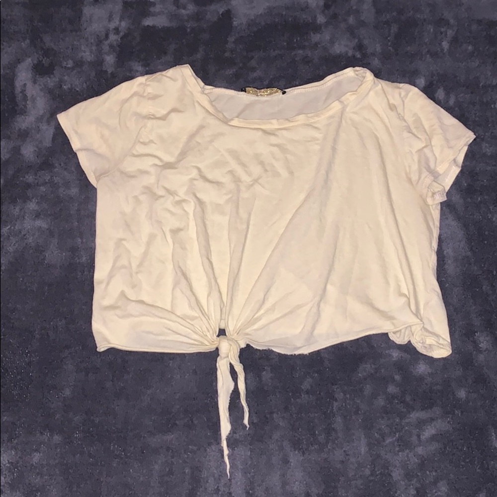 Yellow Cropped Shirt